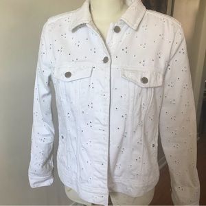 Liverpool Los Angeles White Denim Jacket - Size Medium